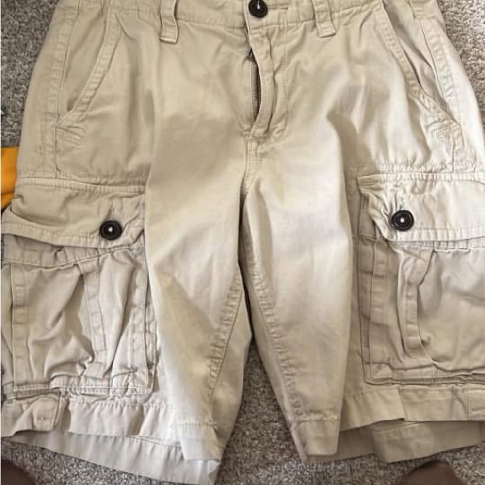 American Eagle Outfitters Men's Cargo Shorts - Khaki/Tan